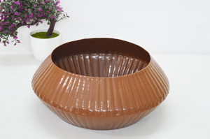 Hot Special Handi Look Indian Hecho a mano Jarrón de mesa Recubierto de polvo de metal Diseño clásico Vintage Hogar/Decoración DE BODA Jarrones - Product Image 3