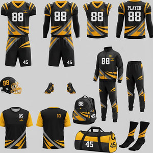 Ventes chaudes, prix bas, ensembles d'uniformes de football américain, design personnalisé, ensembles d'uniformes de football américain - Product Image 1