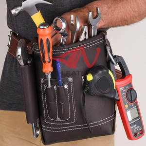 Sac à outils pour électricien en cuir robuste, nouvelle arrivée, conçu pour un transport fiable des outils - Product Image 2