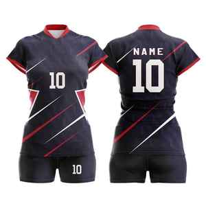 High Quality Lightweight Women Set With Quick Dry Stretch Jersey And <b>Athletic</b> Shorts For Peak Performance Volleyball Uniform - Product Image 5