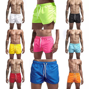 Short d'entraînement sportif pour hommes Jogger de couleur unie en coton et polyester avec taille élastique et design respirant quantité minimale de commande bas - Product Image 1