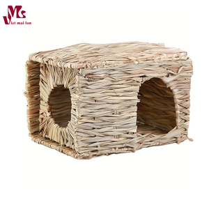 Lapin Herbe Maison Naturel Tissé À La Main Seagrass Jouer Foin Lit Hut Jouet Pour Lapin Hamster Herbe Jouet À Mâcher Fabriqué au Vietnam - Product Image 5