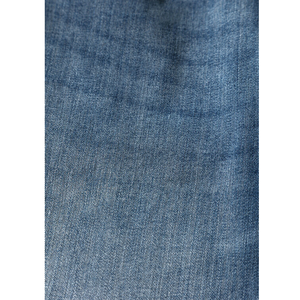 Custom Vintage Washed Blue Denim <b>Shorts</b> for <b>Men</b> Embroidered <b>Leather</b> Patch Mid-Waist From Bangladesh - Product Image 4