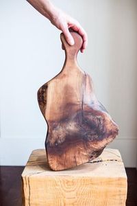 2024 Bloc à découper à la mode Ustensiles de cuisine en bois personnalisés Planche à fromage en bois de style moderne et plateau à pizza au fromage Logo personnalisé - Product Image 5