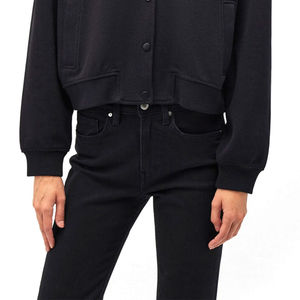 Chaqueta Deportiva Corta de Moda para Mujer, Mezcla de Algodón, Secado Rápido, Tela de Forro Polar, Reversible, Resistente al Viento, Servicio Personalizado OEM - Product Image 5