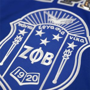 T-shirt en jersey de football ZPB-Bleu royal | T-shirt Zeta Phi Beta en polyester 100% avec logo de l'équipe imprimé sur la manche, le devant et le dos - Product Image 3