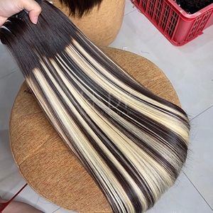 Extensiones de cabello de color resaltado liso de hueso de un solo donante 100% de la más alta calidad Cabello humano vietnamita - Product Image 2