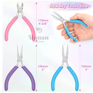Stainless Steel Jewelry Making Pliers Set for DIY Beading Wirework Craft Tools - Product Image 6