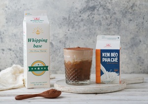 Crème de garniture non laitière de haute qualité certifiée halal OEM Dessert alimentaire en 1kg pour café et thé au lait Prix de gros pour les boulangeries - Product Image 3