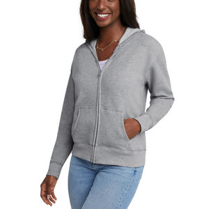 2025 nouveaux sweats à capuche de conception personnalisée pour les femmes fermeture éclair rue mode porter des sweats à capuche fabriqués au Pakistan femmes basiques sweats à capuche - Product Image 1