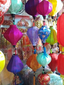 Wholesale Customized Printing Hanging Round Colorful Lamp Silk <b>Lanterns</b> Decorative - Product Image 4