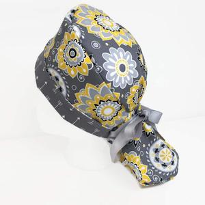 Gorras de fregado gorros elásticos suaves con botones ajustable Tie Back gorra de enfermera banda para el sudor coleta titular Doctor Hospital uniformes - Product Image 3