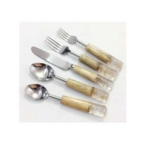 Luxurious Home Tableware Decor Dishwasher Safe Cutlery Set Stainless Steel <b>Flatware</b> Sets of 5 Spoons Forks Knifes Utensils Sets - Product Image 3