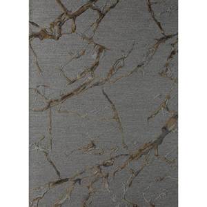 Tapis Genesis gris et noir en laine et viscose tufté à la main, motif abstrait pour usage domestique - Taq-4390 - Product Image 1