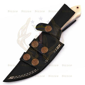 มีดอเนกประสงค์ทำจากเหล็กดามัสกัสแบบยึดได้ทำด้วยมือมีดอเนกประสงค์สำหรับตั้งแคมป์ - Product Image 6