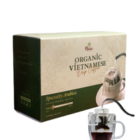 Café vietnamien moulant sous vide, meilleure vente, mélange de qualité supérieure, Arabica, torréfacteur français, 10gr, fort et amer, prix de gros