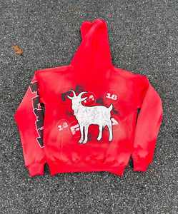 100% coton personnalisé 2 pièces Jogging survêtement ensemble lavage à l'acide pantalons de survêtement empilés en détresse unisexe strass survêtement - Product Image 6