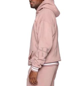 Sweat à capuche 100% coton de haute qualité 500 grammes tissu anti-rétrécissement bouffée imprimé sweat surdimensionné pour l'hiver - Product Image 4