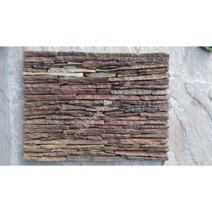 Copper Grey Cloud Stacked Ledgstone Veneer Sheet Waterfall <b>Tile</b> Exterior Cladding for House Hotel <b>Decor</b> Natural Antacid Split - Product Image 1