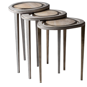 โต๊ะกาแฟโลหะหรูหราโต๊ะทรงกลมตั้งโต๊ะทำจากโลหะทันสมัยเน้นชาเฟอร์นิเจอร์ห้องนั่งเล่นเน้นเสียง - Product Image 1