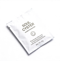 Emballage personnalisé en sachet en aluminium biodégradable pour cosmétiques, sachets d'échantillons en plastique à trois soudures latérales