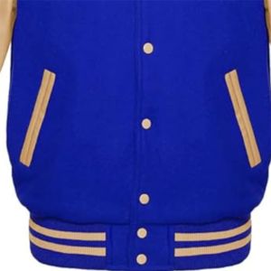 OEM/ODM personalizado Unisex invierno Varsity chaqueta lana cuerpo cuero mangas bordado hermandad logotipo griego cintas | Sigma Gamma | Rho | - Product Image 4