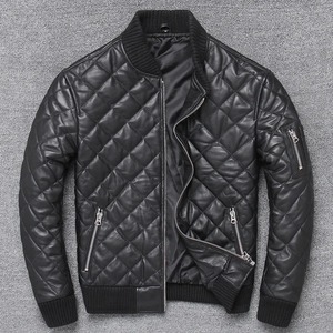 Veste de moto en cuir classique rétro de couleur noire personnalisée veste de course de nascar en cuir avec logo OEM pour hommes - Product Image 5
