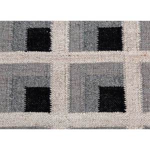 พรมเช็คเกอร์ส ไอวอรี่ แฟลตวีฟส์ วูล&วิสโคส ลายเรขาคณิต สำหรับใช้ในบ้าน-ADWV-13056 - Product Image 3