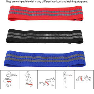 Custom Sport Yoga Gym Yoga <b>Exercise</b> Pull up Elastic Fitness <b>Band</b> Hip Circle Loop Resistance <b>Bands</b> - Product Image 6