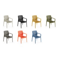 Fauteuil empilable moderne en plastique Briza pour l'école et les parcs