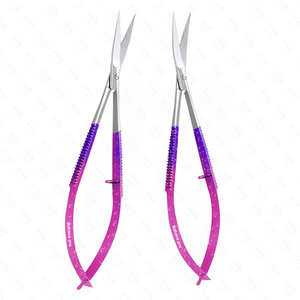 Nouveau printemps ciseaux incurvés manucure ciseaux à cils ciseaux à cuticules à ongles extra pointus couleur personnalisée avec Logo privé - Product Image 5