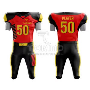 Uniformes de Fútbol Americano Personalizados de Alta Calidad, Transpirables, de Secado Rápido y que Absorben la Humedad, Manga Corta, 100% - Product Image 1