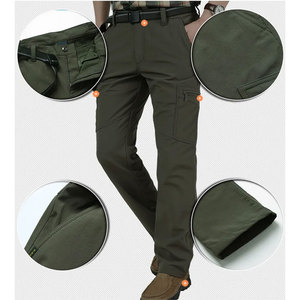 Wholesale <b>Men's</b> Waterproof Tactical Cargo <b>Pants</b> Winter Fleece-lined <b>Thermal</b> Trousers Winter Fleece <b>Pants</b> - Product Image 3