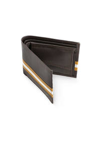 Portefeuille Homme de Luxe Haute Qualité en Cuir Véritable Marron Foncé, Pliant, avec Broderie Logo Personnalisé, Multifonctionnel, Anti-RFID, Grande Capacité - Product Image 2