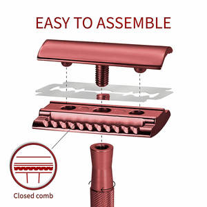 Vente à chaud Rasoir de sécurité de haute qualité avec support Rasoir de sécurité OEM multifonctionnel sans rouille Rasoirs sous rasage - Product Image 3