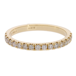 Women's 14K Gold Rhodium Plated 0.39CTW Natural Diamond Brilliant Cut Eternity Band Timeless Classic Prong Setting Diamond <b>Ring</b> - Product Image 1