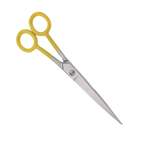 Tijeras para el pelo, mango de agarre amarillo, la mejor calidad, acero inoxidable alemán, demanda personalizada, tijeras de salón de belleza, tijeras de peluquero simples - Product Image 4