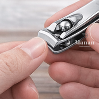 Coupe-ongles en acier inoxydable de haute qualité, lame courbée, pointe acérée, résistant à la rouille, design portable pour usage des doigts, style simple pour adultes