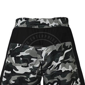 Pantalones cortos de agarre de poliéster 100% informales para hombre más vendidos, de secado rápido, transpirables, de cintura media, teñido liso, patrón sólido, logotipo personalizado - Product Image 6