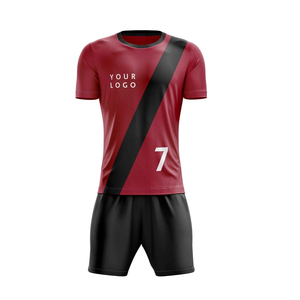 High Quality Fully Customized Heat-Transfer Printed Breathable Short Football Uniform Wholesale 100% Polyester Material <b>Soccer</b> - Product Image 2