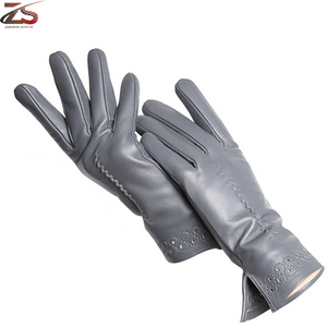 Leather <b>Gloves</b> High Quality Custom Logo Winter Leather Fashion <b>Gloves</b> From Pakistan - Product Image 3