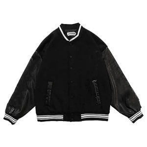 Nuevo diseño Material genuino Logotipo personalizado Diseña tu propia chaqueta Varsity para mujer Precio bajo Chaqueta Varsity de alta calidad para mujer - Product Image 4