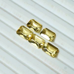 Piedras preciosas sueltas de labradorita amarilla natural facetadas en forma mixta-Tamaño calibrado redondo de trillón Octágono - Product Image 4