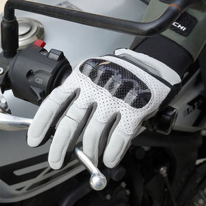 Gants de course en cuir pour moto/moto, doigts entiers, coupe-vent, hiver, professionnels, écran tactile, unisexe - Product Image 5