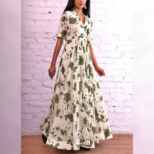 ชุดเสื้อกระโปรงสำหรับผู้หญิงแบบชาวปากีสถานชุดเสื้อโค้ทแบบระบายอากาศได้ใส่สบายรุ่นใหม่ - Product Image 5