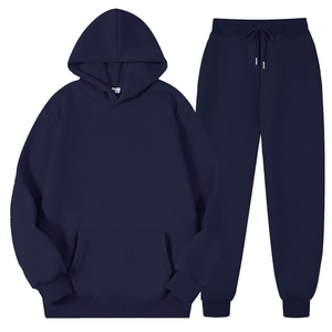 2024 hommes femmes décontracté couleur unie séchage rapide à manches longues pull survêtement taille élastique-100% coton bas actifs pour - Product Image 1