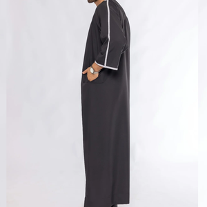 Ensemble Jubbah et Thobe Marocain Grande Taille pour Hommes, Vêtements Musulmans Arabes Islamiques en Coton Vintage de Haute Qualité – Vente en Gros - Product Image 4