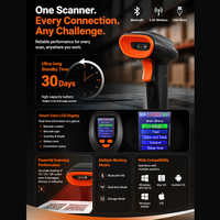 Escáner de Códigos de Barras 1D 2D Inalámbrico WCMI con Pantalla e Interfaz USB para Supermercados, Farmacias y Almacenes, en Stock, 2 Años de Garantía