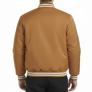 Veste universitaire pour homme en tissu streetwear avec patch brodé personnalisé, logo frontal de haute qualité, séchage rapide et respirant - Product Image 2