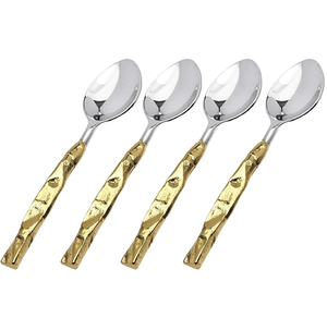 Ensemble de couverts finis en argent Style moderne Ustensiles de cuisine artisanaux Accessoires de couverts de table - Product Image 5